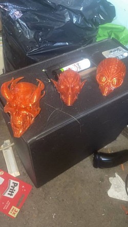 Rubber Demon and alien stress heads (you can squeeze them)