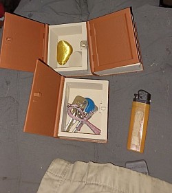 Wood n Plastic books to hold stuff