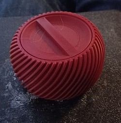 Red Twist Top Lid Pot